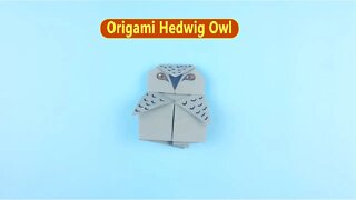 Origami Harry Potter Hedwig Owl - Easy Paper Crafts