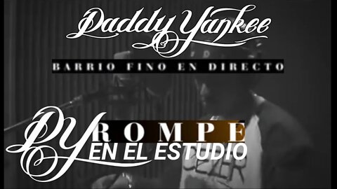 Daddy Yankee grabando "Rompe" en el estudio. Grabación 2005