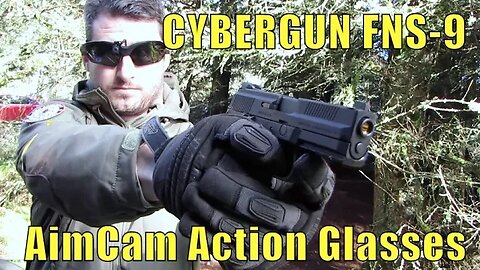 Cybergun FNS-9 Pistol & AimCam Camera Glasses HD