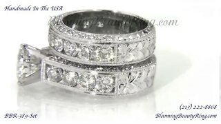 BBR-389 Engagement Ring Set With Matching Wedding Band