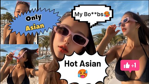 Sexy Asian Video | Hot Asian girl | Girl on Black Bra | Black Bra Video 🥵👙 | Hot Girls Channel 🥵