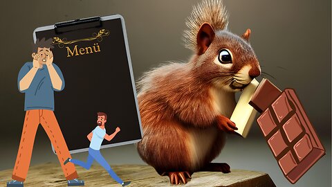 SQUIRRELS EATING CHOCOLATE, MENU ANXIETY, and other more important NEWS