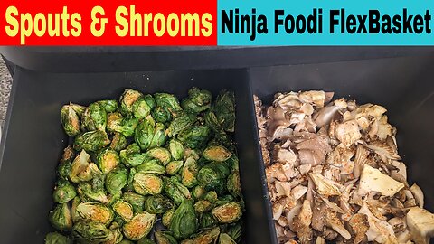 Brussels Sprouts and Mushrooms, Ninja Foodi Air Fryer Recipe