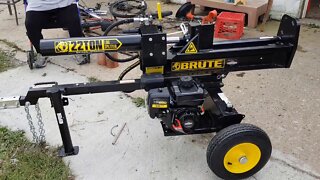 Brute 22 Ton Log Splitter. Unboxing/review