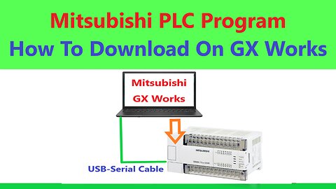 0130 - Download Mitsubishi plc program on gx works
