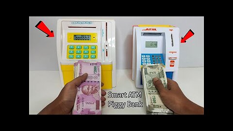 SMART ATM Piggy Bank Unboxing & Testing - Chatpat toy tv