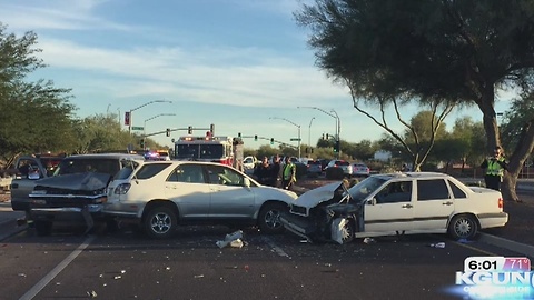 3 car accident affecting traffic near Continental Ranch