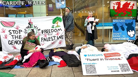 Boycott Barclays, Barclays: Don’t Bank on Apartheid, Cardiff🍉☮️ #cardiff #boycottbarclays