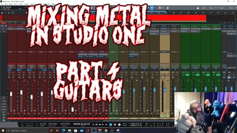 Mixing Metal in Personus Studio One with Stock Plugins Part 4 Guitars @SpectreSoundStudios