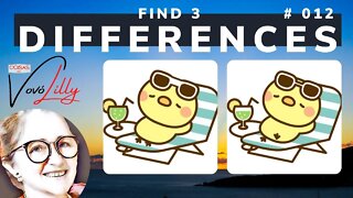 FIND THE THREE DIFFERENCES | # 012 | EXERCISE YOUR MEMORY
