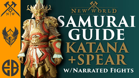 New World Spear Rapier PVP Samurai Build & Playstyle Video With Narrated Fights