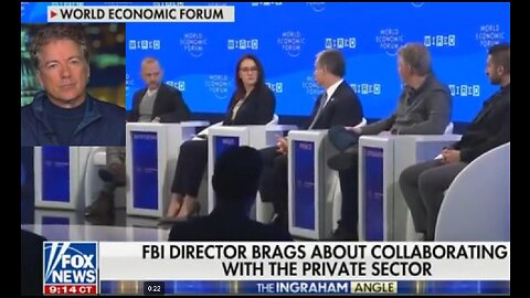 FBI Wray Brags About Limiting Our Freedom of Speech! Rand Paul Ready to Fight! DAVOS