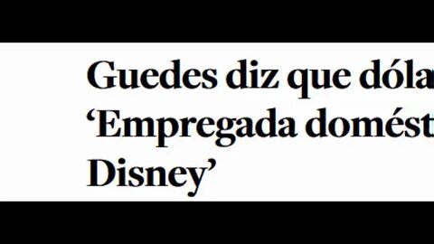 PAULO GUEDES: Empregada doméstica estava indo pra Disney