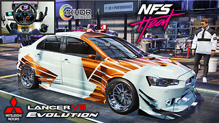 Mitsubishi Lancer EVO - Need For Speed HEAT - Logitech G29 Setup + Handbrake