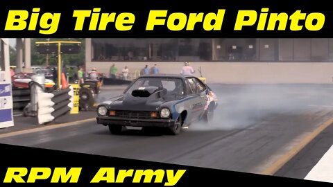 Big Tire Pinto Drag Racing