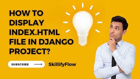 How to render/Display index.html file in Django Project