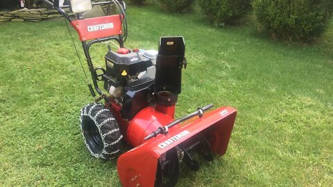 Craftsman 827 Snow Blower Review PLUS How to Repair Replace Pull Start Rope Cord Briggs and Stratton