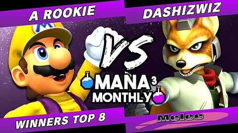 Mana Monthly 3 - A Rookie (Mario) vs DaShizWiz (Fox) Smash Melee Tournament