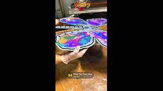 Metal Butterfly acrylic pour art