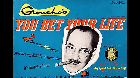 Jack Benny on Groucho's "You Bet Your Life" Program (1955)