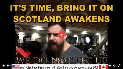 "JESUS ... WHAT HAPPENED TO US?" SCOTLAND'S POWERFUL MESSAGE ... A CALL TO ARMS .. "BRING IT ON!"