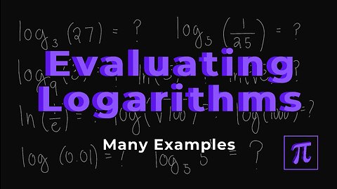 How to EVALUATE LOGARITHMS? - Improve your skills by trying out these examples!