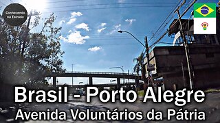 🚗 🌞 Dirigindo por Porto Alegre, avenida Voluntários da Pátria.
