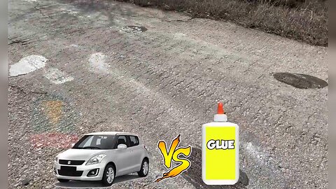 Is it possible to GLUE a CAR TO THE ROAD???