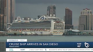 Cruise ship docks in San Diego following CDC guidance