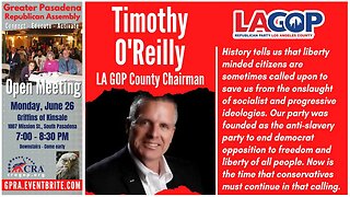 Timothy O'Reilly, chairman of LAGOP, summarizes what a Republican is and what we stand for.