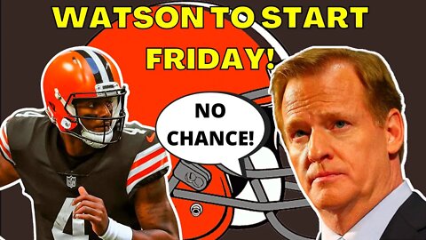 Browns Will START Deshaun Watson Friday vs Jags & NFL is RUSHING to STOP Cleveland!