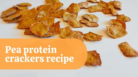 Whole Wheat Pea Protein Crackers Recipe (Oil-free, Butter-free)