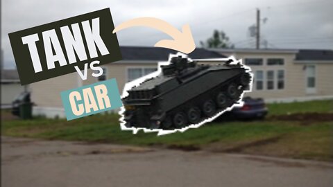 Tank VS Car, Yes This Is Real
