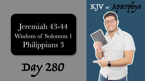 Day 280 - Bible in One Year KJV [2022]