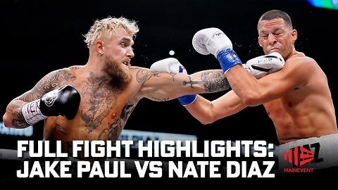 Clash of Titans: Jake Paul vs. Nate Diaz Full Fight Highlights | Unforgettable Moments!