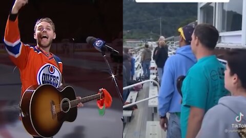 Viral Tiktok Shows Dad Stepping Up To Sing Anthem Before Sporting Event