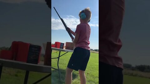 Teaching my son the trick shooting basics 😎