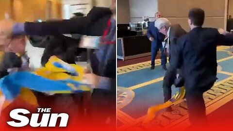 Scuffle between Ukrainian and Russian diplomats