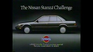 NISSAN - Stanza Challenge [#thriftrips #VHSRIP #theVHSinspector]