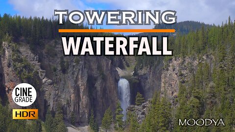NEW* 4K HDR CINE-Grade Nature Video - Grande Towering Waterfall - Nature's Healing Power