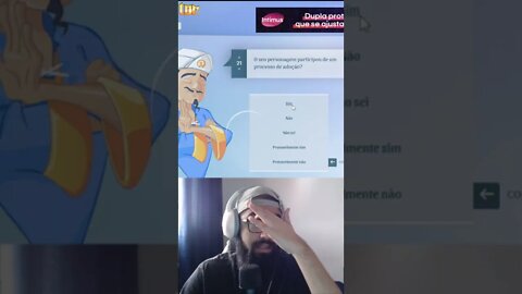 Respondendo SIM e NÃO no AKINATOR #shorts