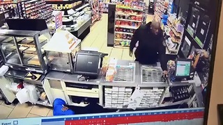Security Guard Just Happened To See This Robbery Go Down; Watch How He Handled Things!