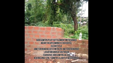 plot for sale in south Goa