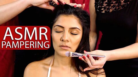 Ultra ASMR Pampering ♥ Scalp Massage, Face Brushing, for Relaxation 😴