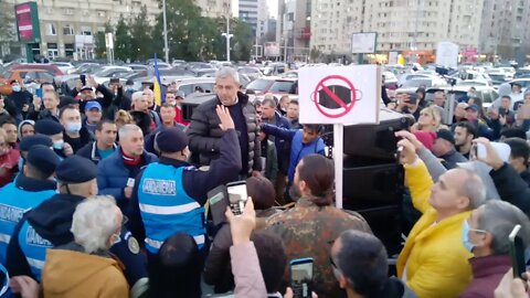 Protest anti-carantina Jandarmii nu au dorit aducerea boxelor