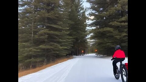 Lakeshore Fatbike Ride in the Winter ( Framed Minnesota 2.2 )