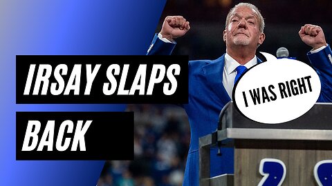 Jim Irsay SLAPS back at critics; reminds them he's a WINNER