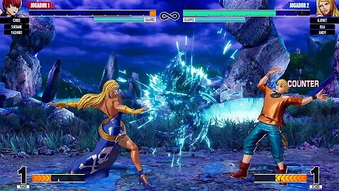 THE KING OF FIGHTERS XV CHRIS/SHERMIE/YASHIRO VS B.JENET/ISLA/ANDY