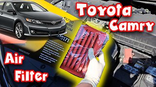 2012 - 2017 Camry Engine Air Filter Replacement