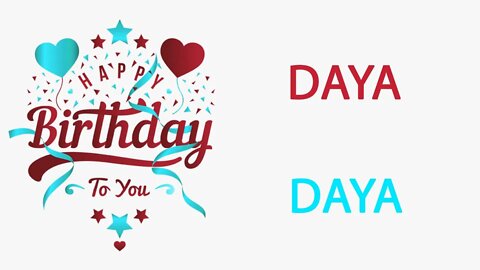 Happy Birthday to Daya - Hindi Birthday Wish From Birthday Bash